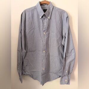 J. Crew Men's Light Blue Button-Down Shirt size Medium